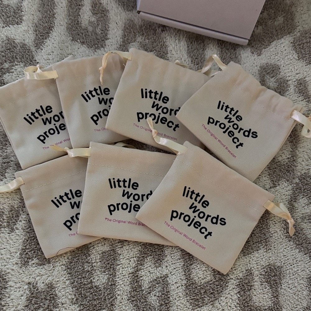 Little Words Project drawstring bags- set of 7